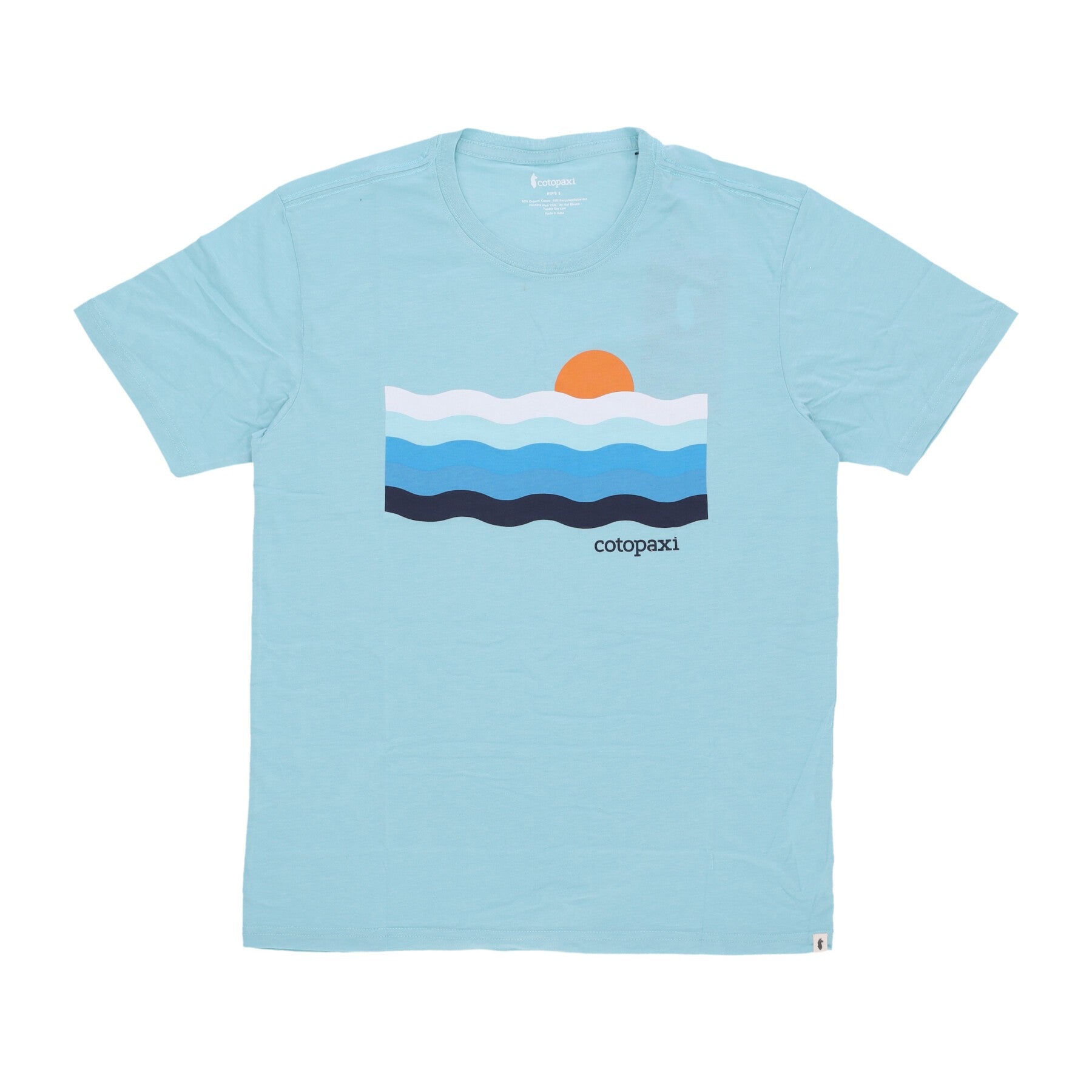 Cotopaxi, Maglietta Uomo Disco Wave Organic Tee, Sea Glass