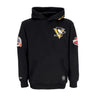 Mitchell & Ness, Felpa Cappuccio Uomo Nhl Hometown Fleece Hoodie Pitpen, Black