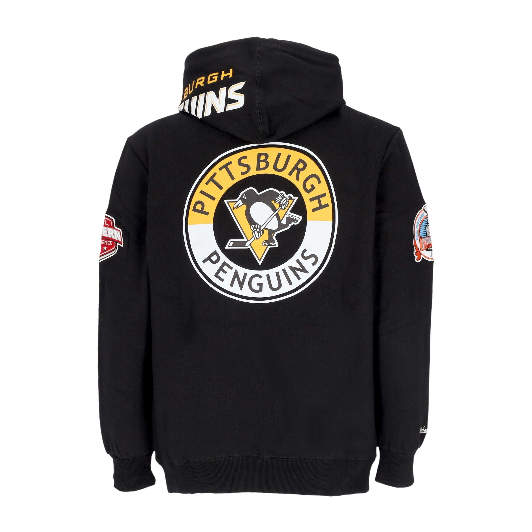 Mitchell & Ness, Felpa Cappuccio Uomo Nhl Hometown Fleece Hoodie Pitpen, 