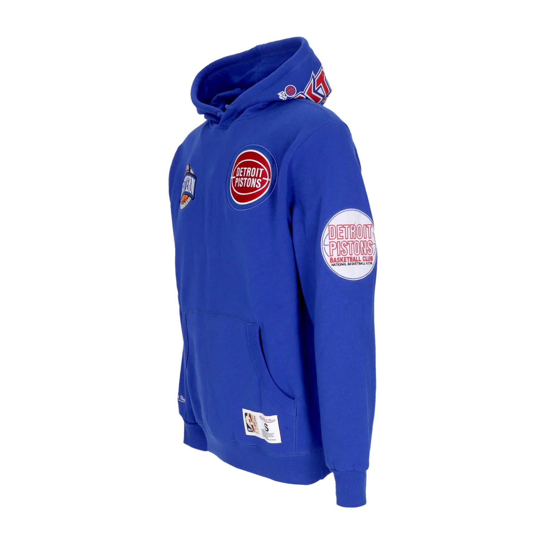 Mitchell & Ness, Felpa Cappuccio Uomo Nba Hometown Fleece Hoodie Detpis, 