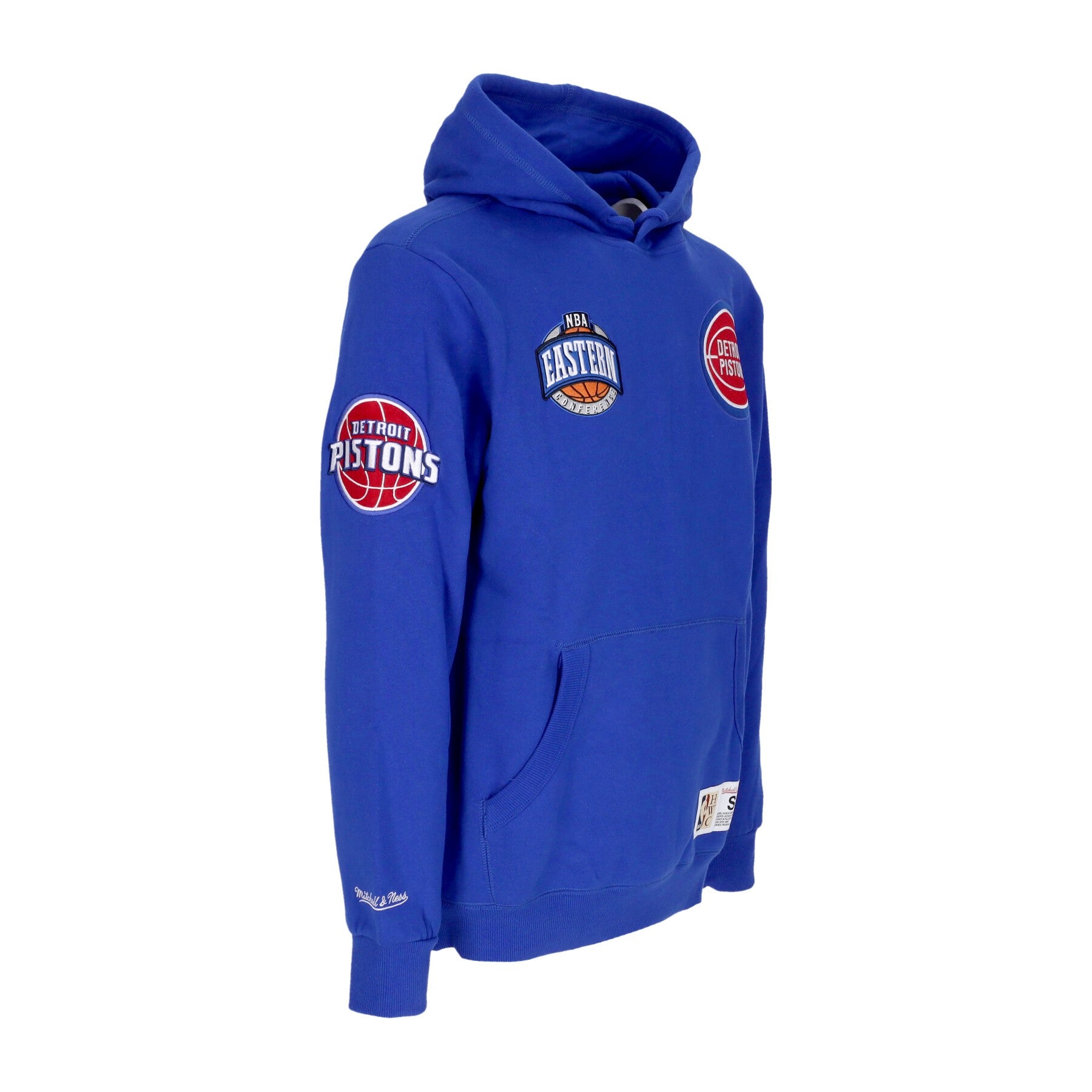 Mitchell & Ness, Felpa Cappuccio Uomo Nba Hometown Fleece Hoodie Detpis, 