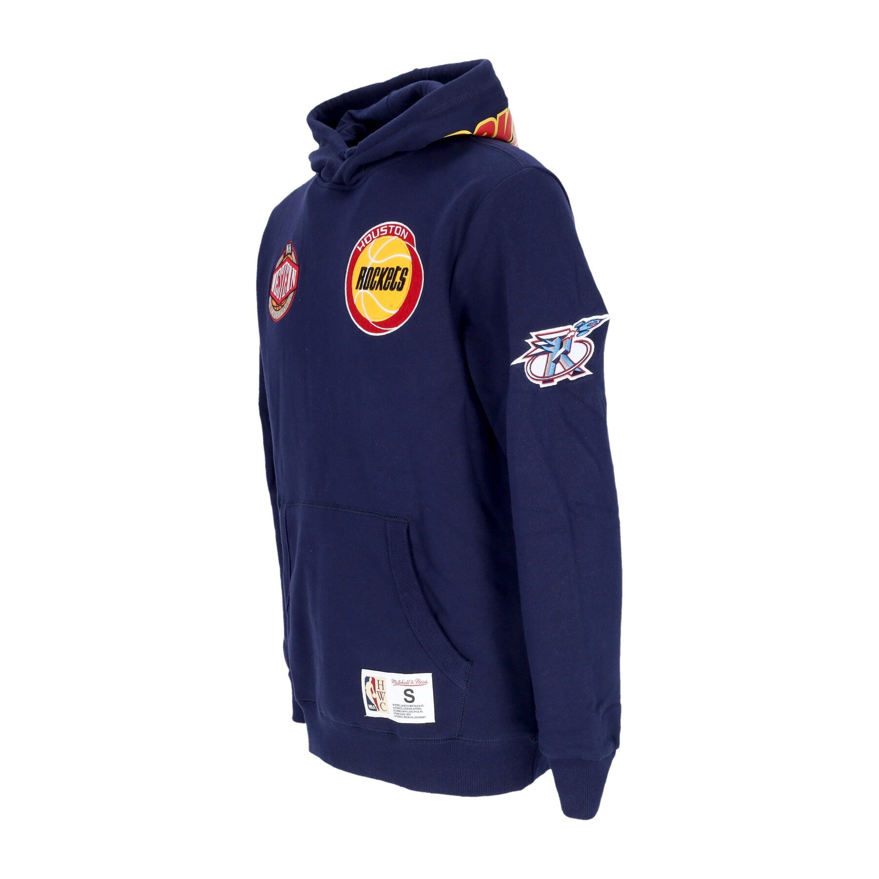 Mitchell & Ness, Felpa Cappuccio Uomo Nba Hometown Fleece Hoodie Houroc, 