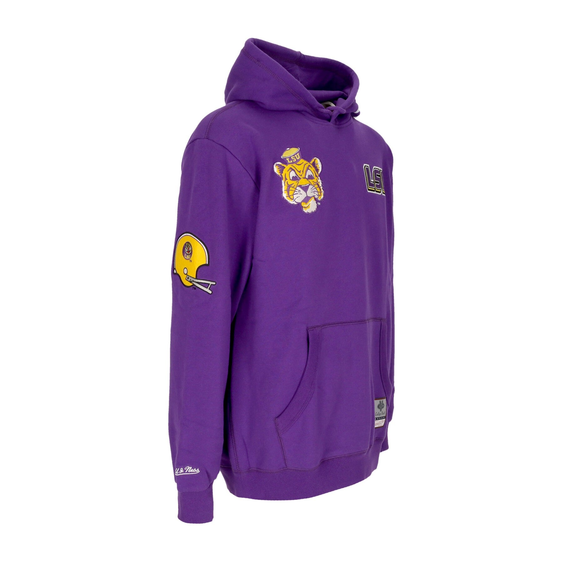 Mitchell & Ness, Felpa Cappuccio Uomo Ncaa Hometown Fleece Hoodie Loutig, 