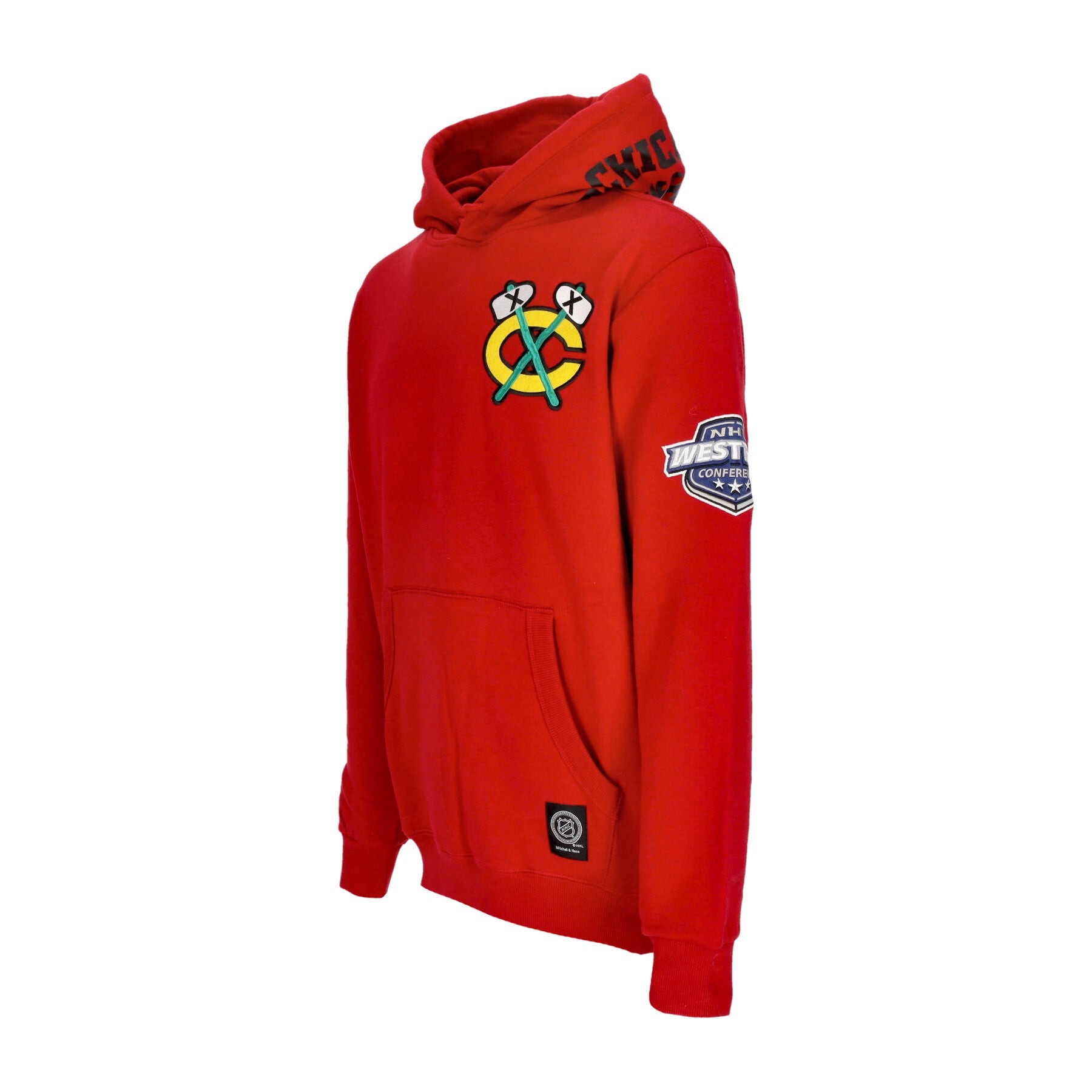 Mitchell & Ness, Felpa Cappuccio Uomo Nhl Hometown Fleece Hoodie Chibla, 