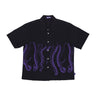 Octopus, Camicia Manica Corta Uomo Outline Shirt, Black/purple