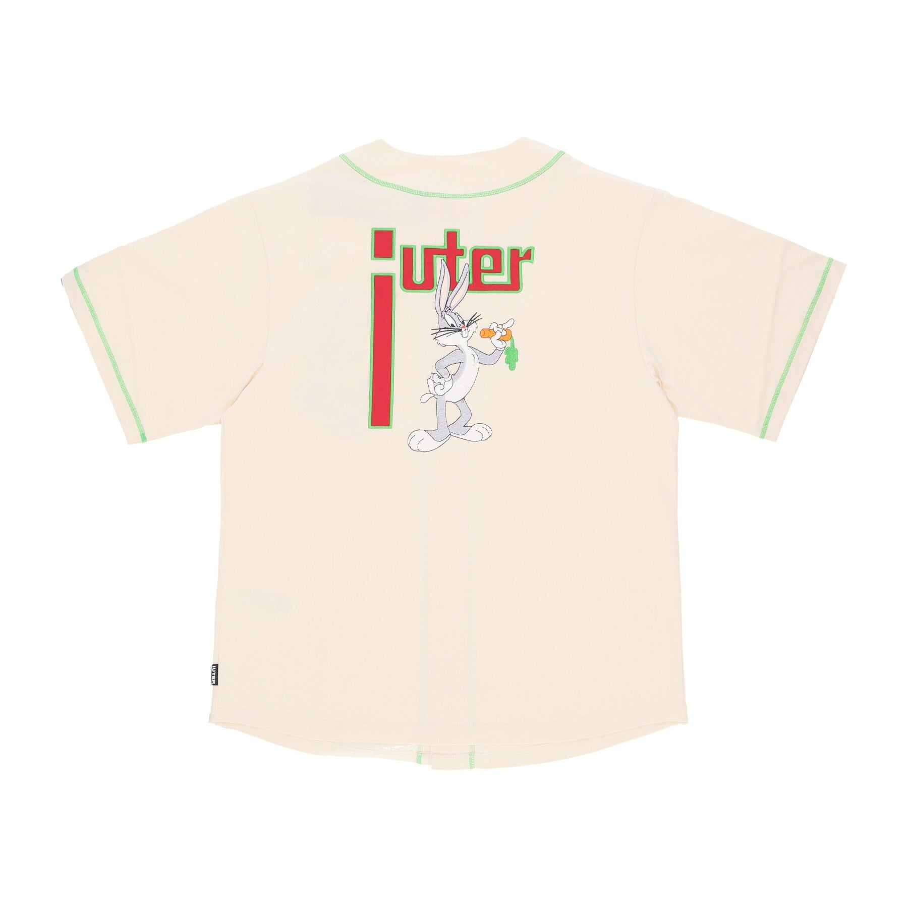 Iuter, Casacca Bottoni Uomo Looney Tunes Baseball Shirt, 
