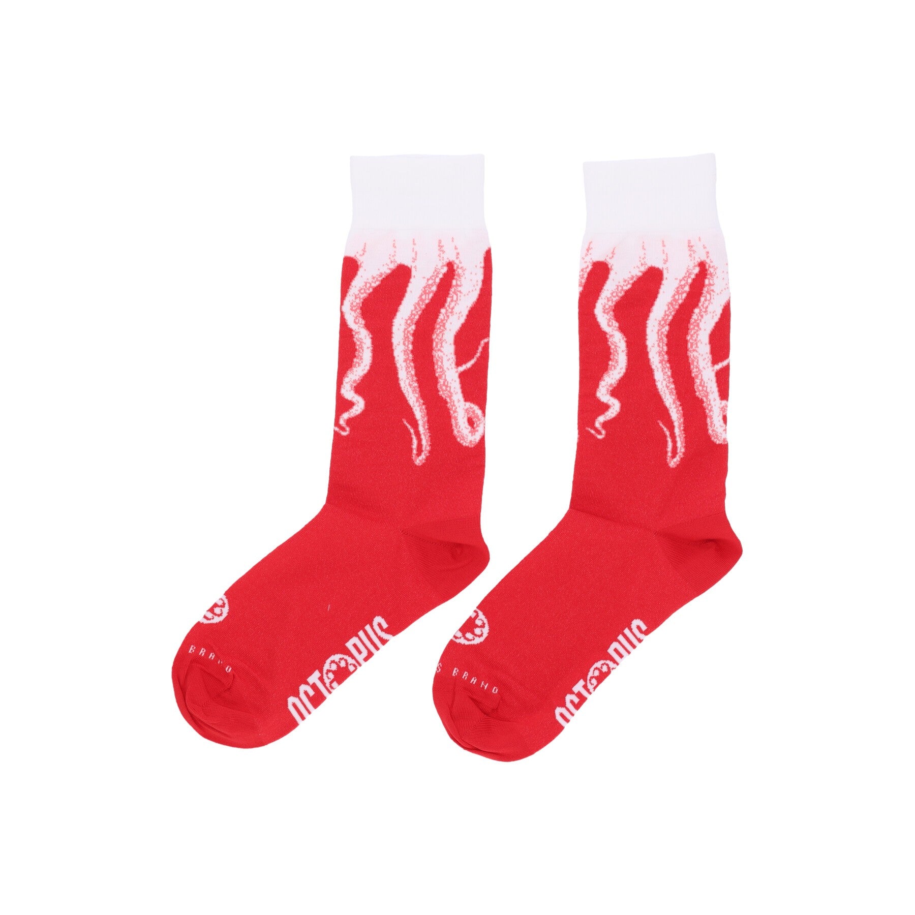 Octopus, Calza Media Uomo Original Socks, Red/white
