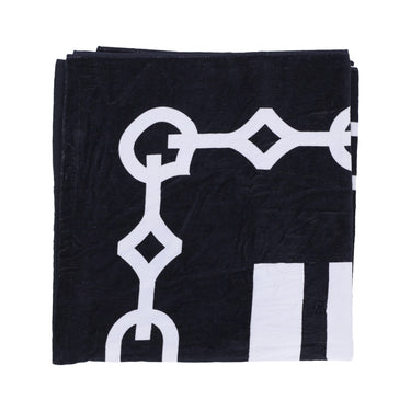Iuter, Asciugamano Uomo Chain Towel, Black