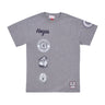 Mitchell & Ness, Maglietta Uomo Ncaa Hometown Tee, Grey Heather