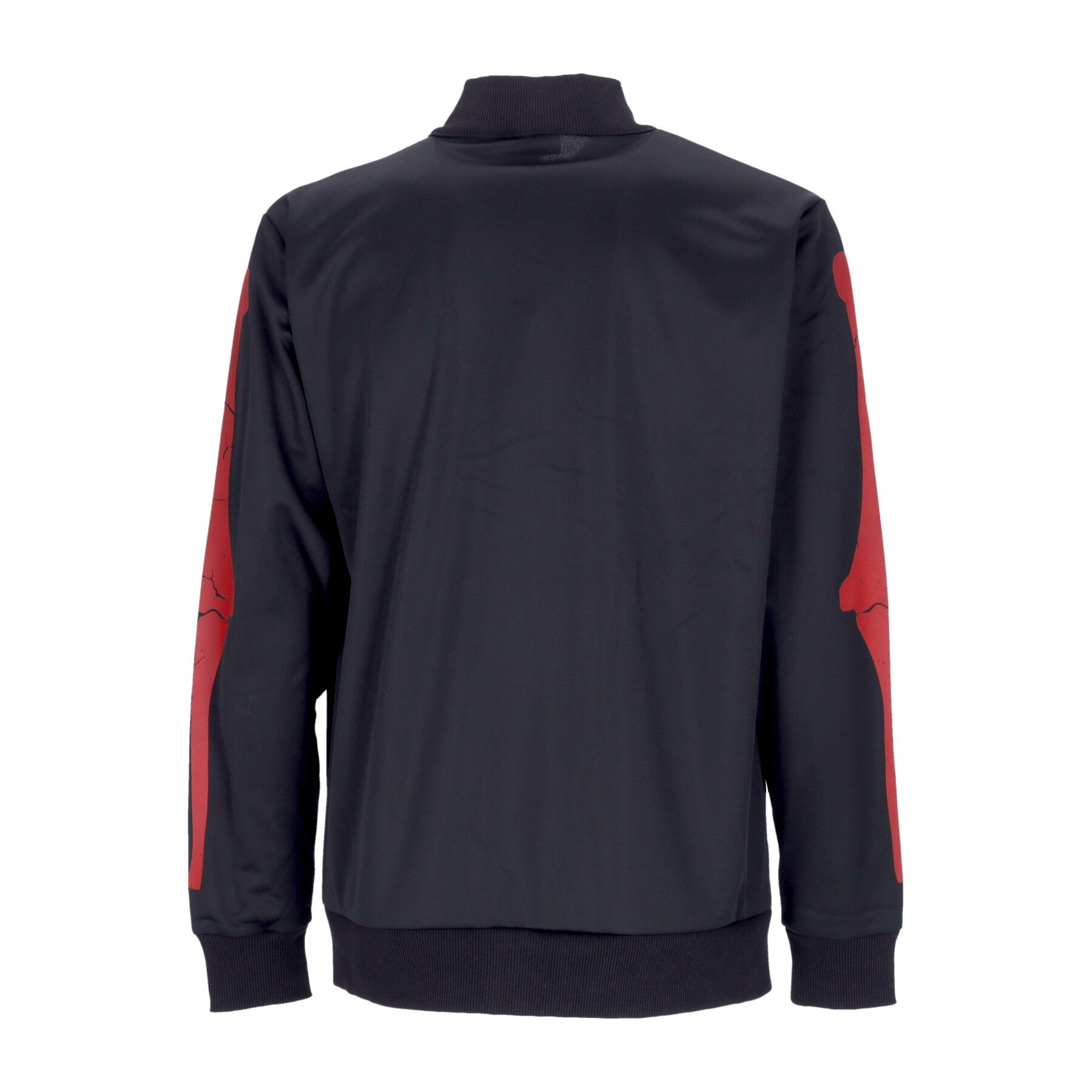 Men's Tracksuit Jacket Skeleton Print Sweatshirt Black/red
