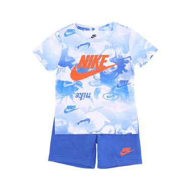 Nike, Set T-shirt+short Bambino Tie Dye Tee+ Short Set, Game Royal