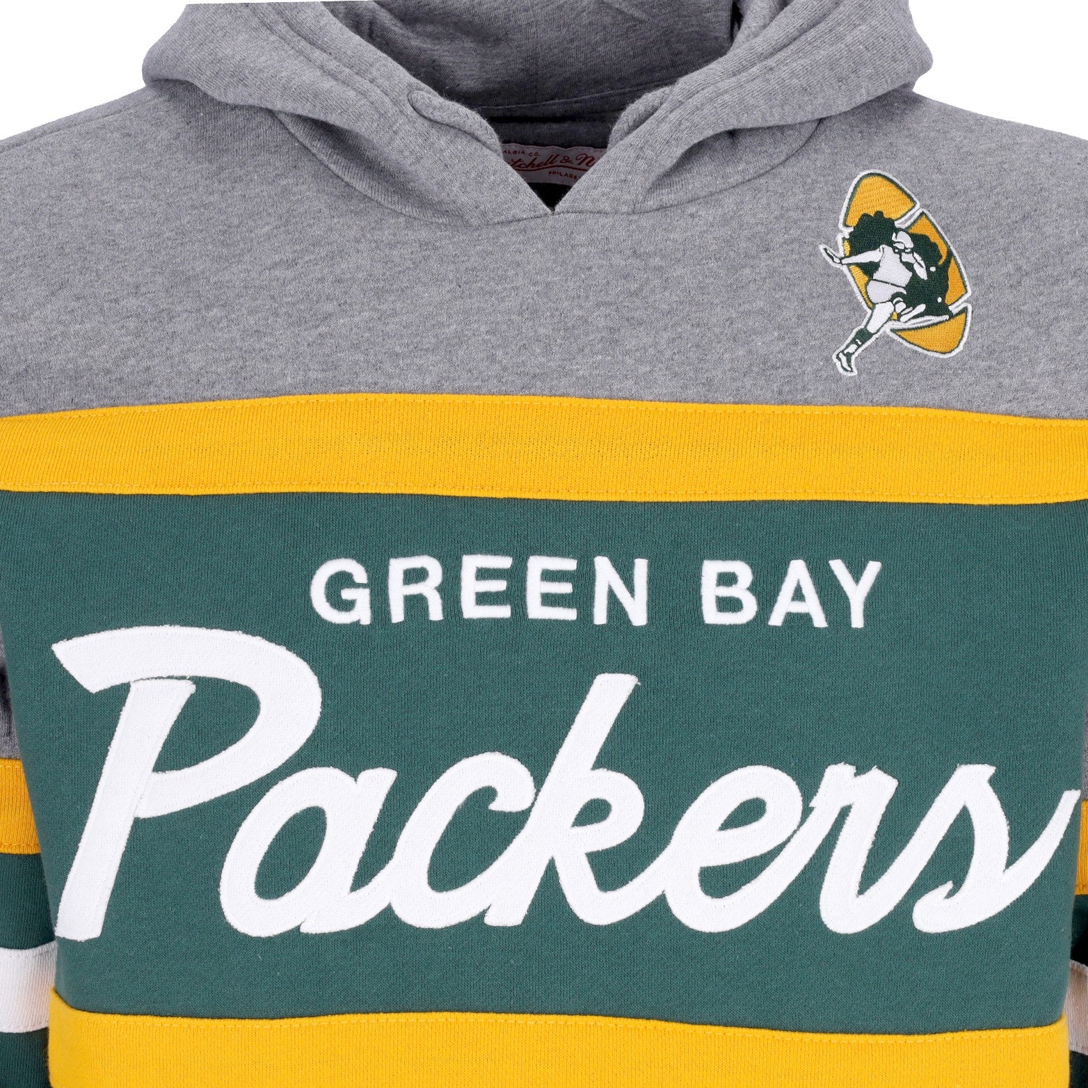 Mitchell & Ness, Felpa Cappuccio Uomo Nfl Headcoach Hoodie Grepac, 