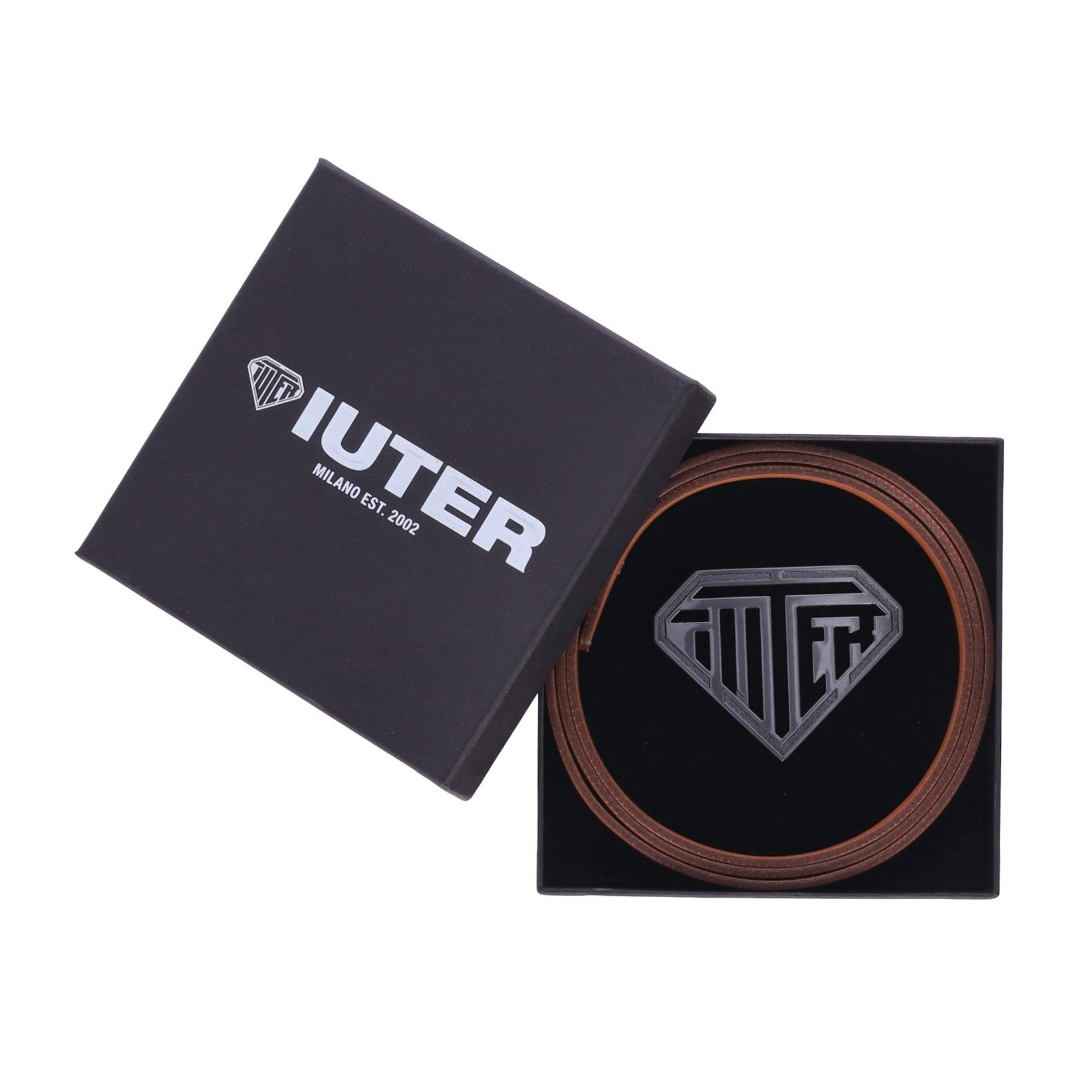 Iuter, Cintura Uomo Logo Belt, 