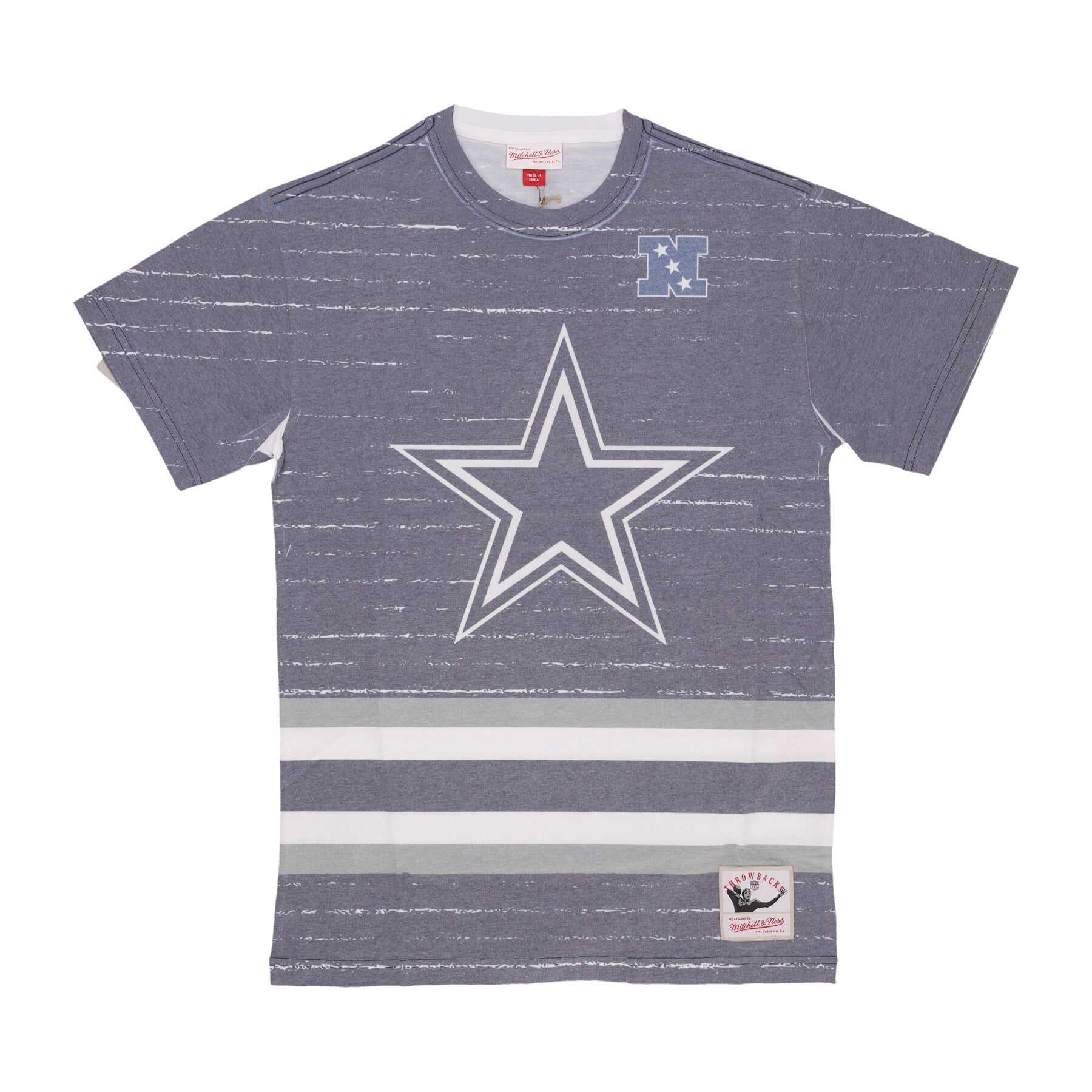 Mitchell & Ness, Maglietta Uomo Nfl Jumbotron 3.0 Sublimated Tee Dalcow, Multi/white
