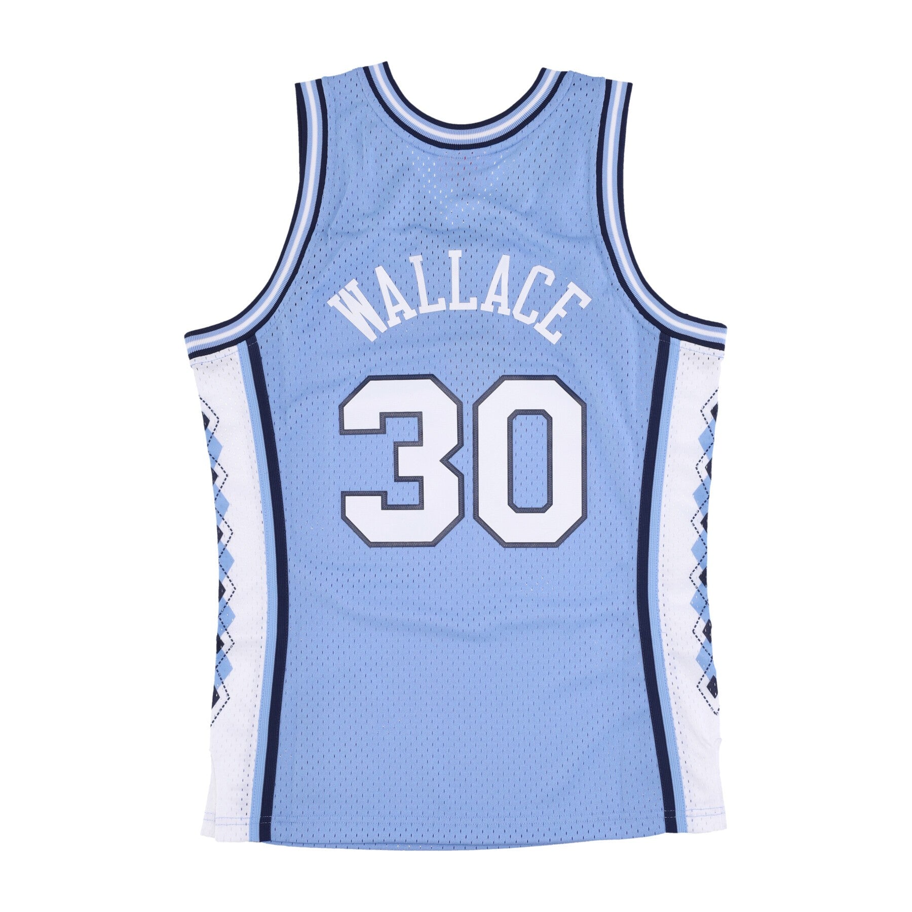 Camiseta de baloncesto Hombre NCAA Swingman Jersey No 30 Rasheed Wallace Unchee Light Blue