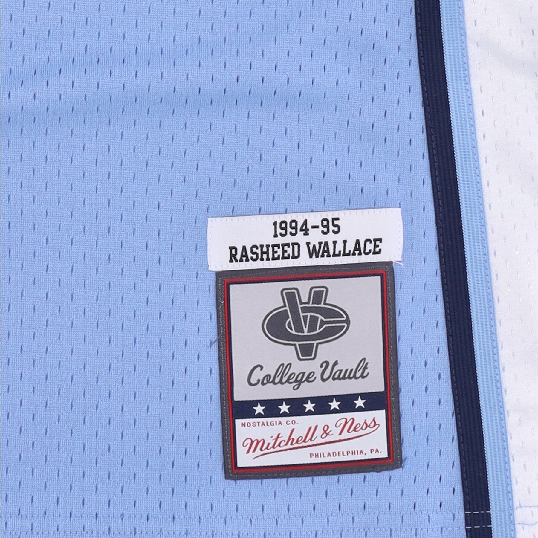Camiseta de baloncesto Hombre NCAA Swingman Jersey No 30 Rasheed Wallace Unchee Light Blue