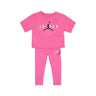 Jordan, Set Tshirt+leggins Bambina Jdg Sustainable Legging Set, Pinksicle