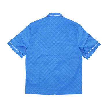 Casacca Bottoni Uomo Mono All Over Print Shirt Blue Bird