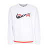 Nike, Felpa Girocollo Uomo Air Crew  Fleece Bb, Summit White