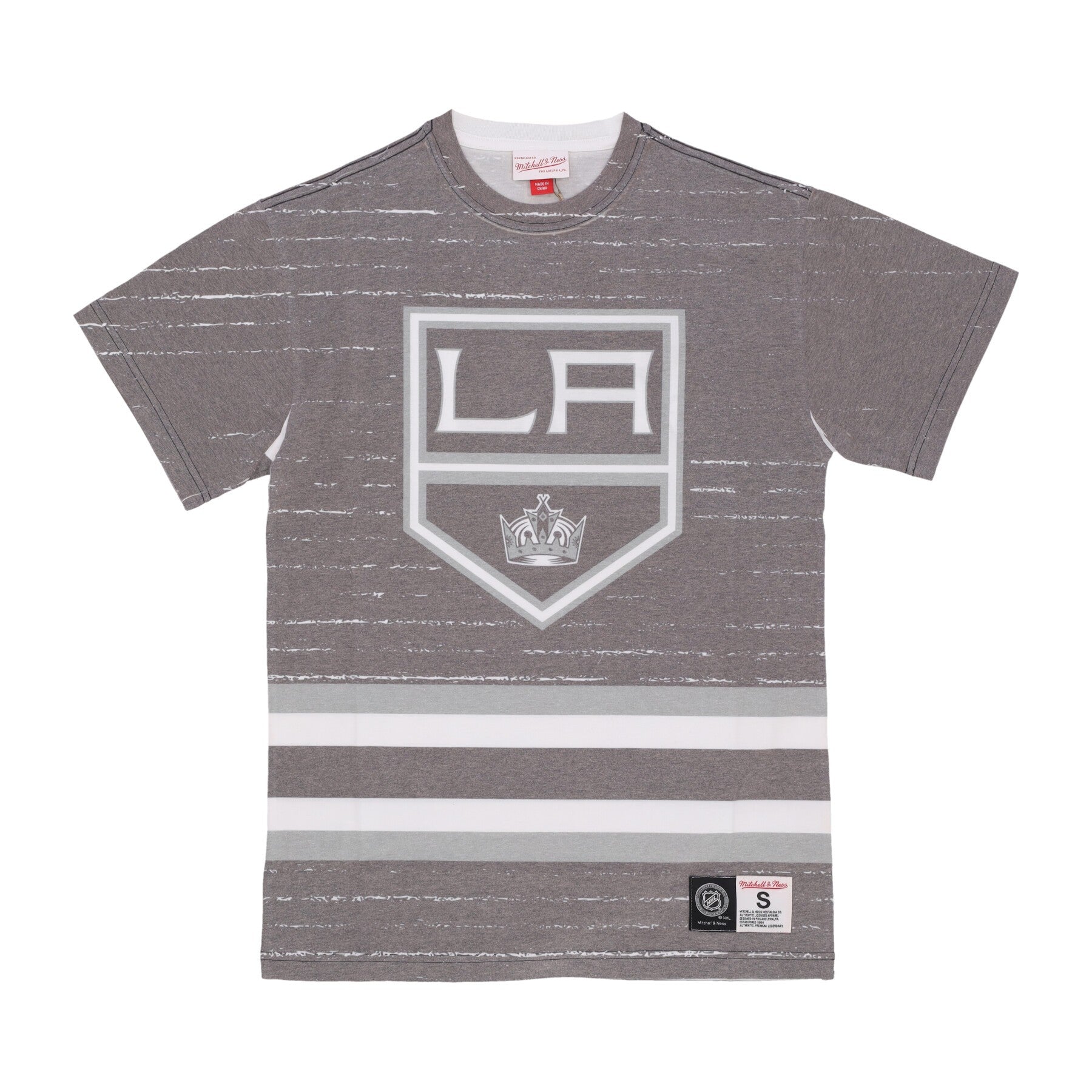 Mitchell & Ness, Maglietta Uomo Nhl Jumbotron 3.0 Sublimated Tee Loskin, Multi/white