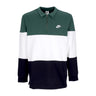 Nike, Polo Manica Lunga Uomo Club Plus Colourblock L/s Top, Fir/white/black/white