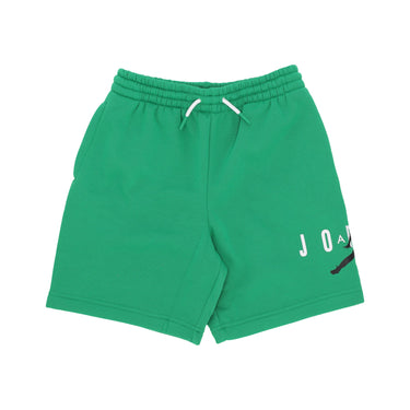 Jordan, Pantalone Corto Tuta Felpato Ragazzo Jumpman Sustainable Short, Lucky Green
