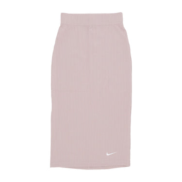Nike, Gonna Lunga Donna W Sportswear Ribbed Jersey Skirt, Diffused Taupe/white
