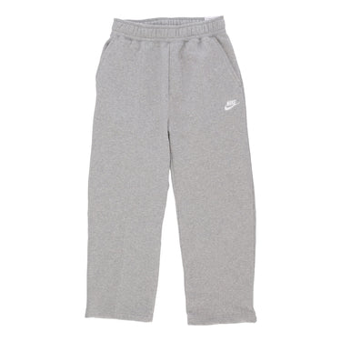 Nike, Pantalone Tuta Felpato Uomo Club Fleece Bb Cropped Pant, Dk Grey Heather/white