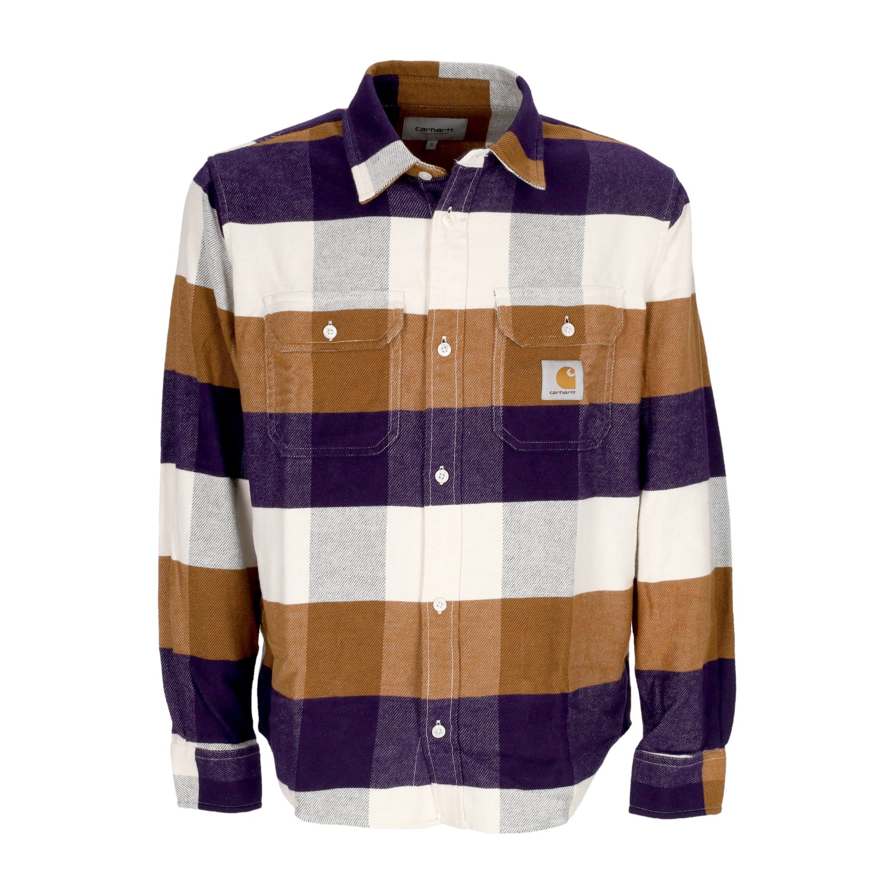 Carhartt Wip, Camicia Manica Lunga Uomo L/s Lyman Shirt, Lyman Check/cassis
