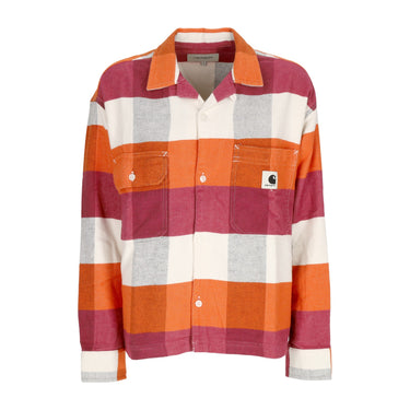 Carhartt Wip, Camicia Manica Lunga Donna L/s Lyman Shirt, Lyman Check/kumquat