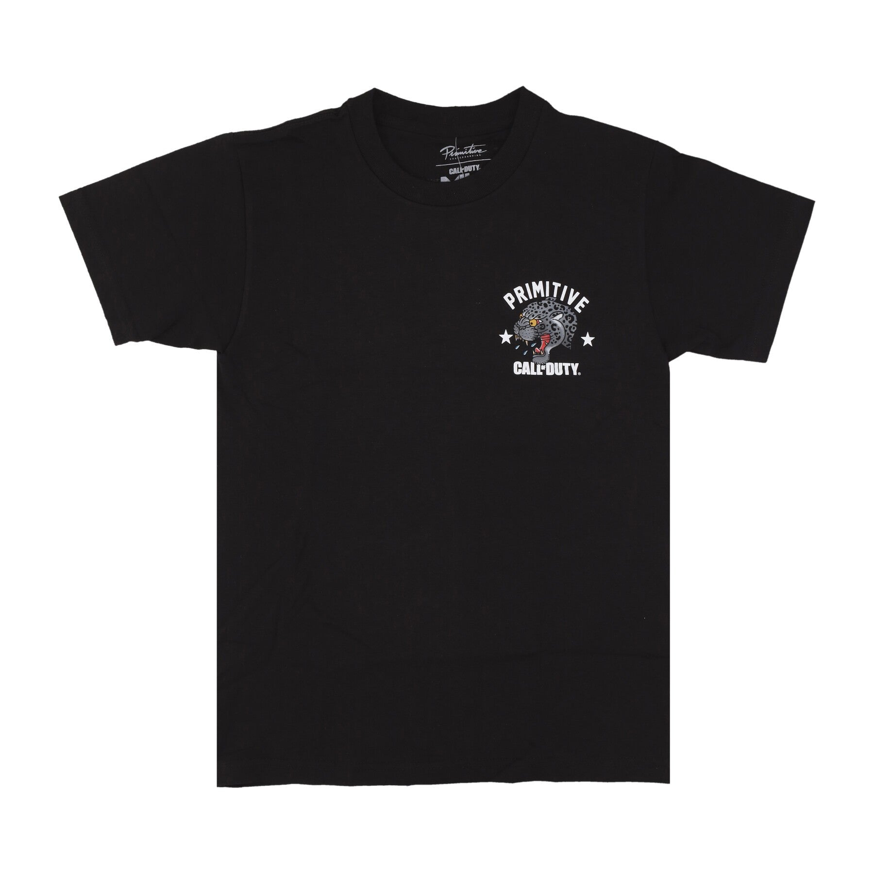 Primitive, Maglietta Uomo Black Jaguar Tee X Call Of Duty, 