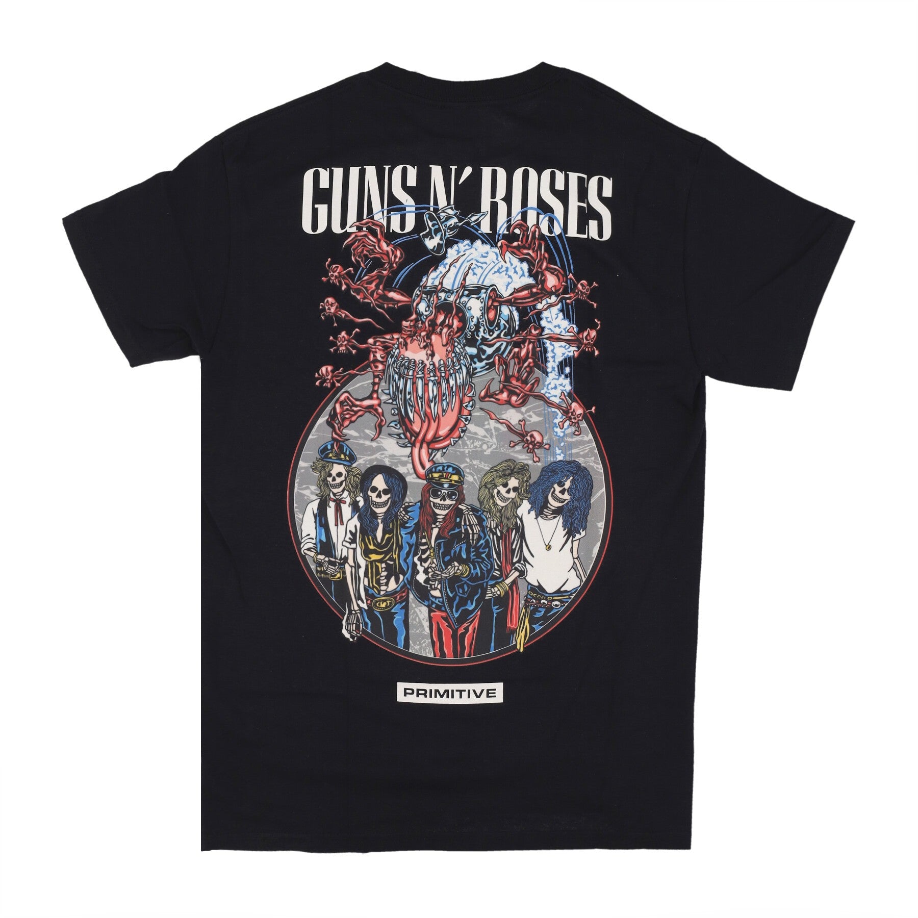 Primitive, Maglietta Uomo Robo Tee X Guns N' Roses, Black