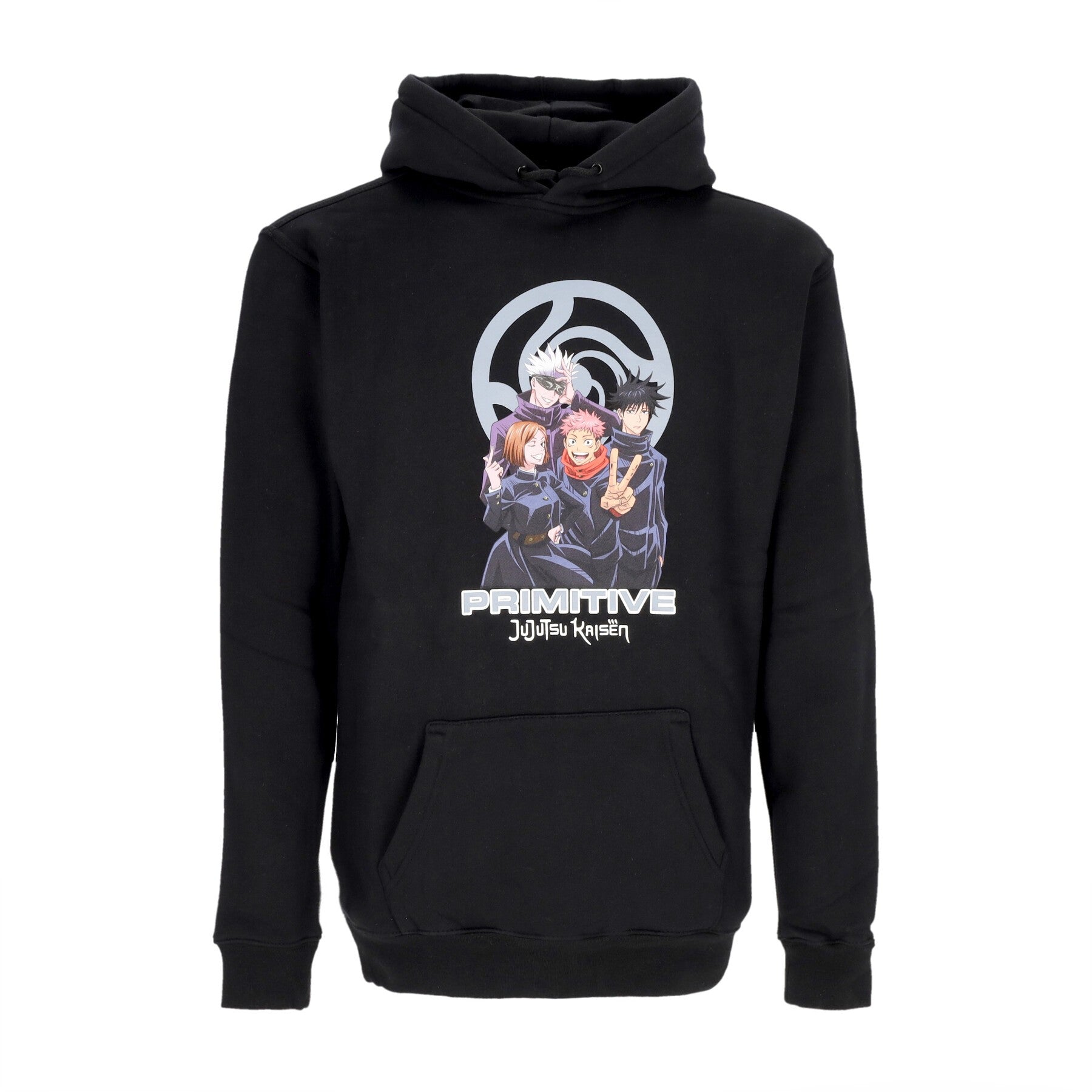 Primitive, Felpa Cappuccio Uomo Jujutsu United Hoodie X Jujutsu Kaisen, Black