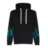 Vision Of Super, Felpa Leggera Cappuccio Uomo Racing Flames Hoodie, Black