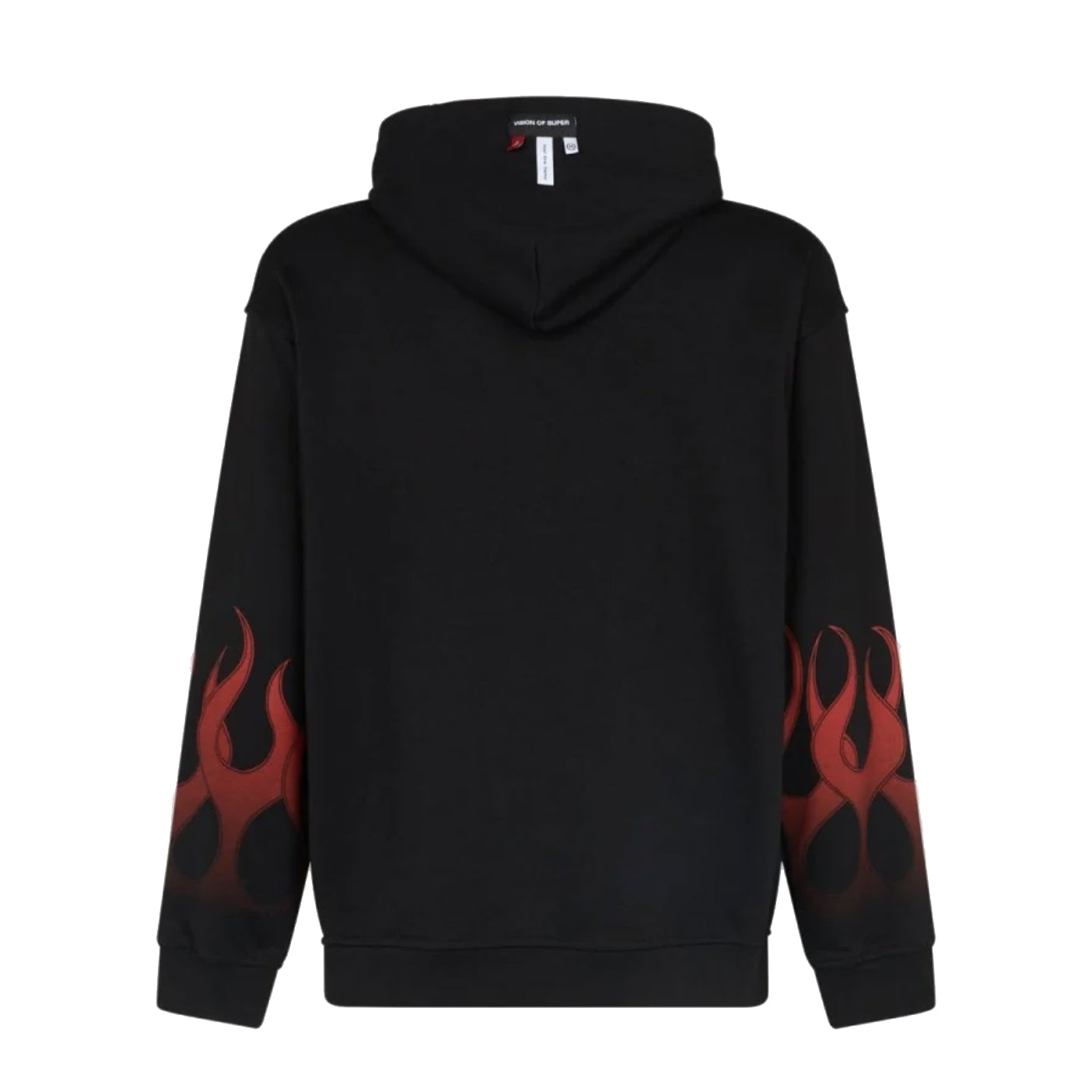 Vision Of Super, Felpa Leggera Cappuccio Uomo Flames Hoodie, 