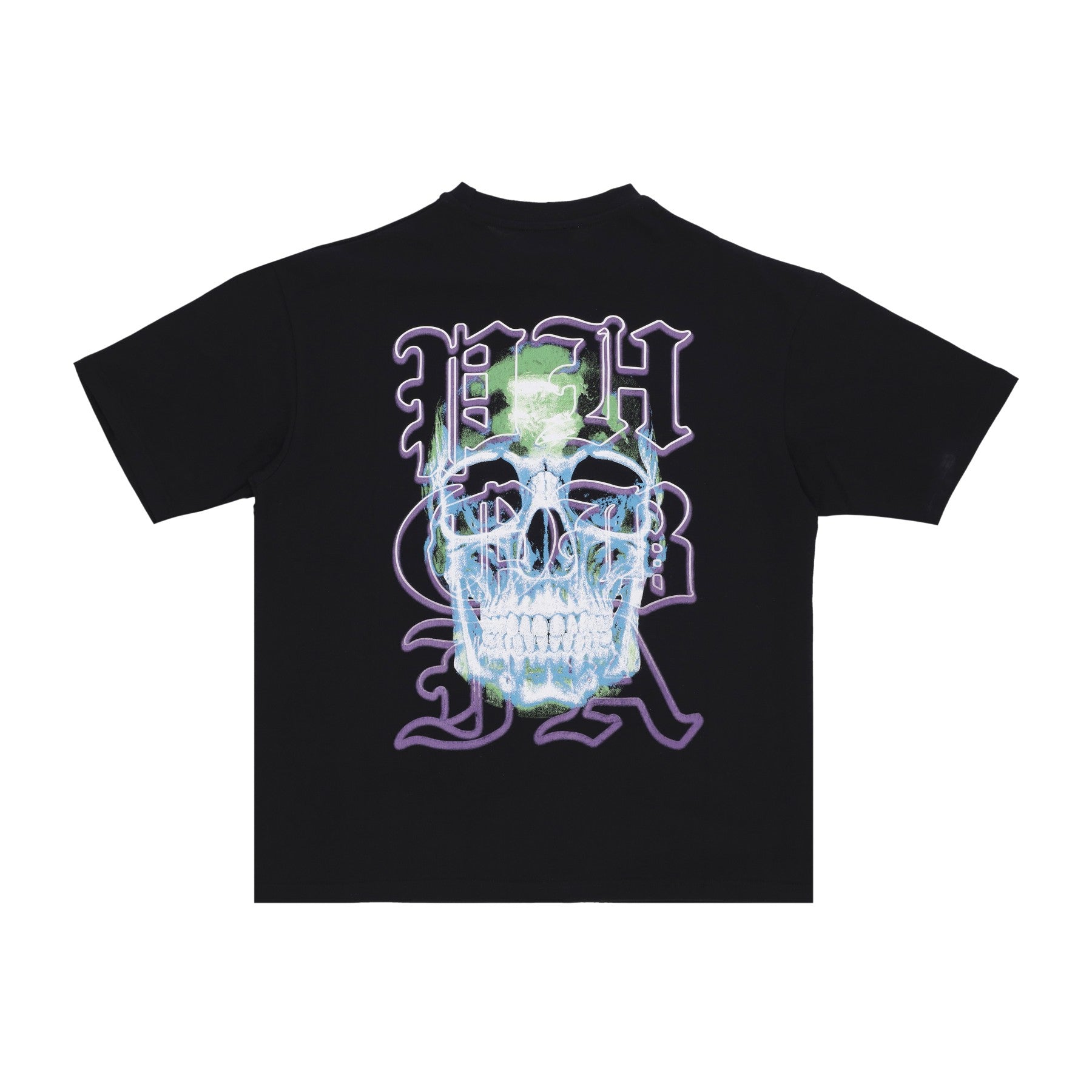 Phobia, Maglietta Uomo Skull Print Tee, Black