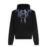 Phobia, Felpa Leggera Cappuccio Uomo Lightning Hoodie, Black/blue/grey