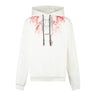 Phobia, Felpa Leggera Cappuccio Uomo Lightning Hoodie, White/red/grey