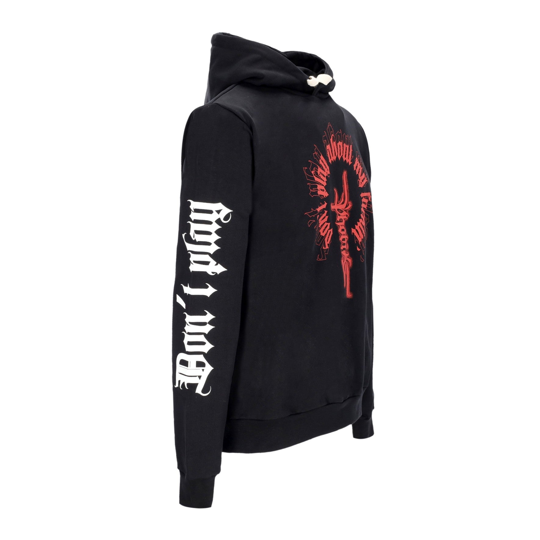 Phobia, Felpa Leggera Cappuccio Uomo Phobia Print Hoodie X Emis Killa, 