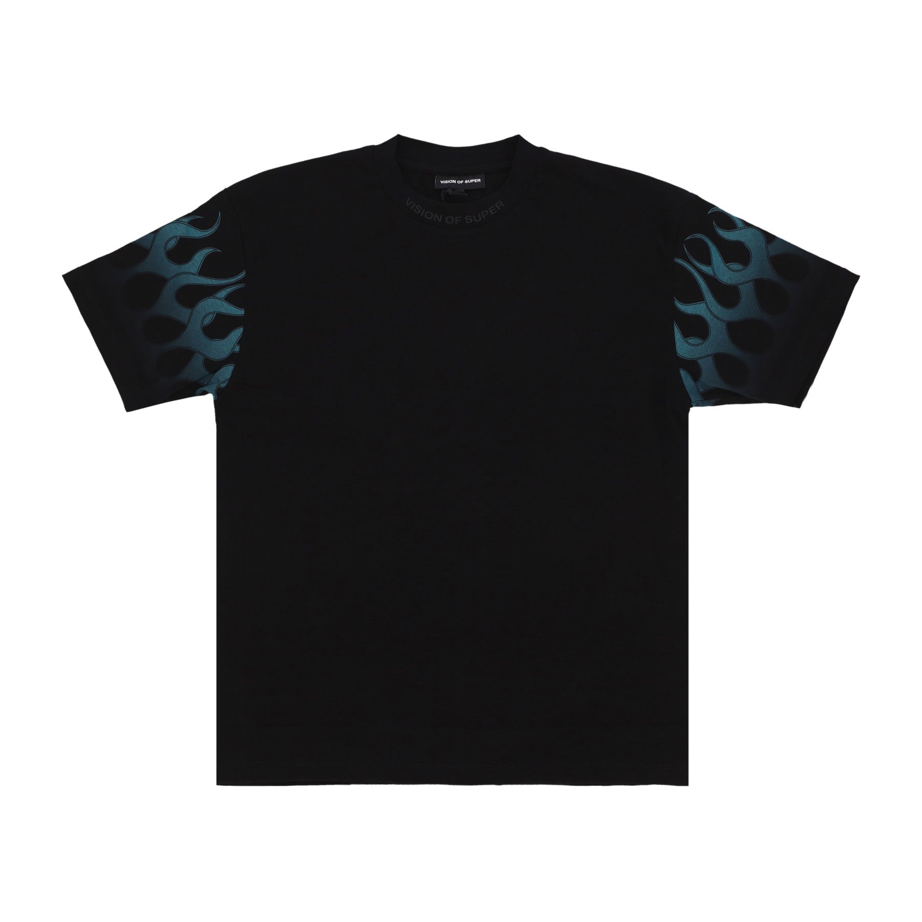 Vision Of Super, Maglietta Uomo Racing Flames Tee, Black