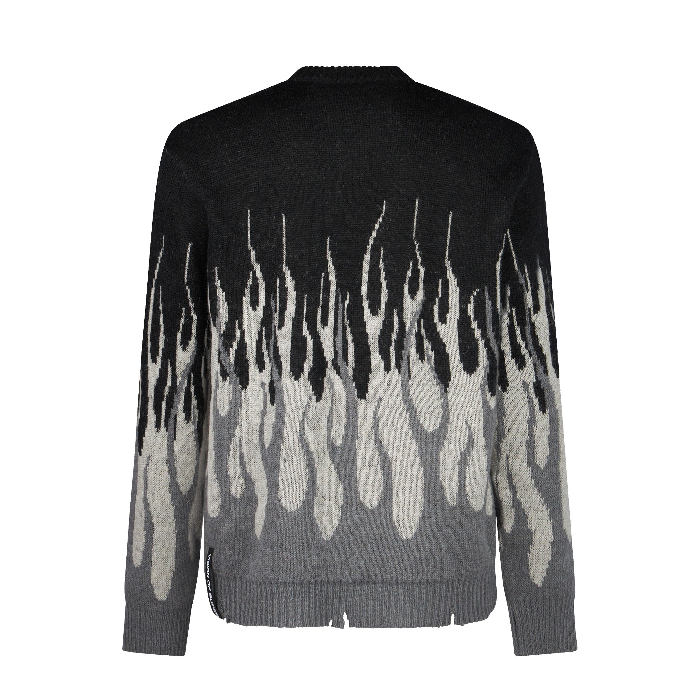 Vision Of Super, Maglione Uomo Jacquard Flames Jumper, 