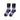 Vision Of Super, Calza Media Uomo Logo Flames Socks, Black/purple/white