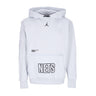 Jordan Nba, Felpa Cappuccio Uomo Nba Courtside Statement Edition Fleece Hoodie Bronet, Pure Platinum