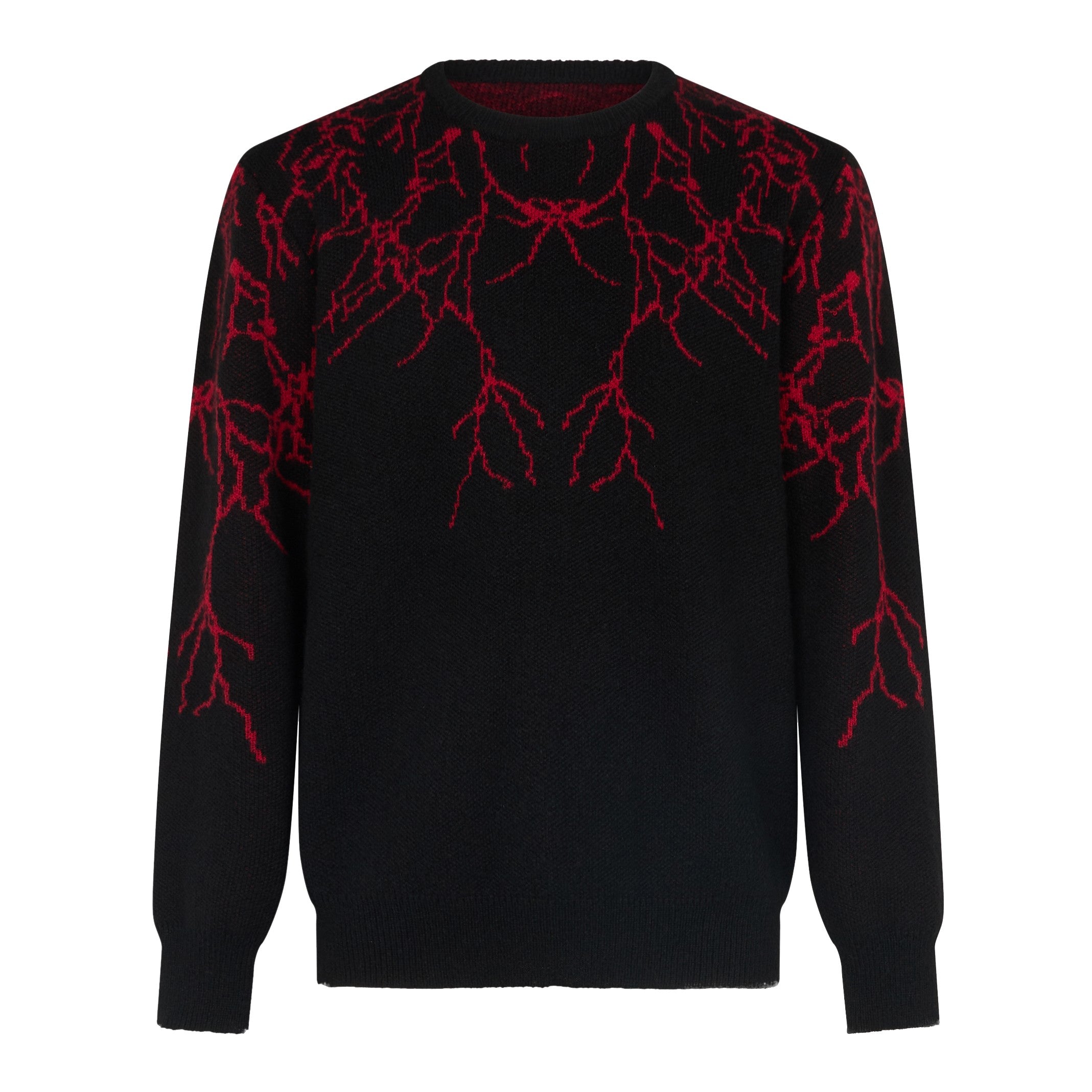 Men's Lightning Jumper Sweater Black/red