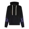Vision Of Super, Felpa Leggera Cappuccio Uomo Racing Flames Hoodie, Black/purple