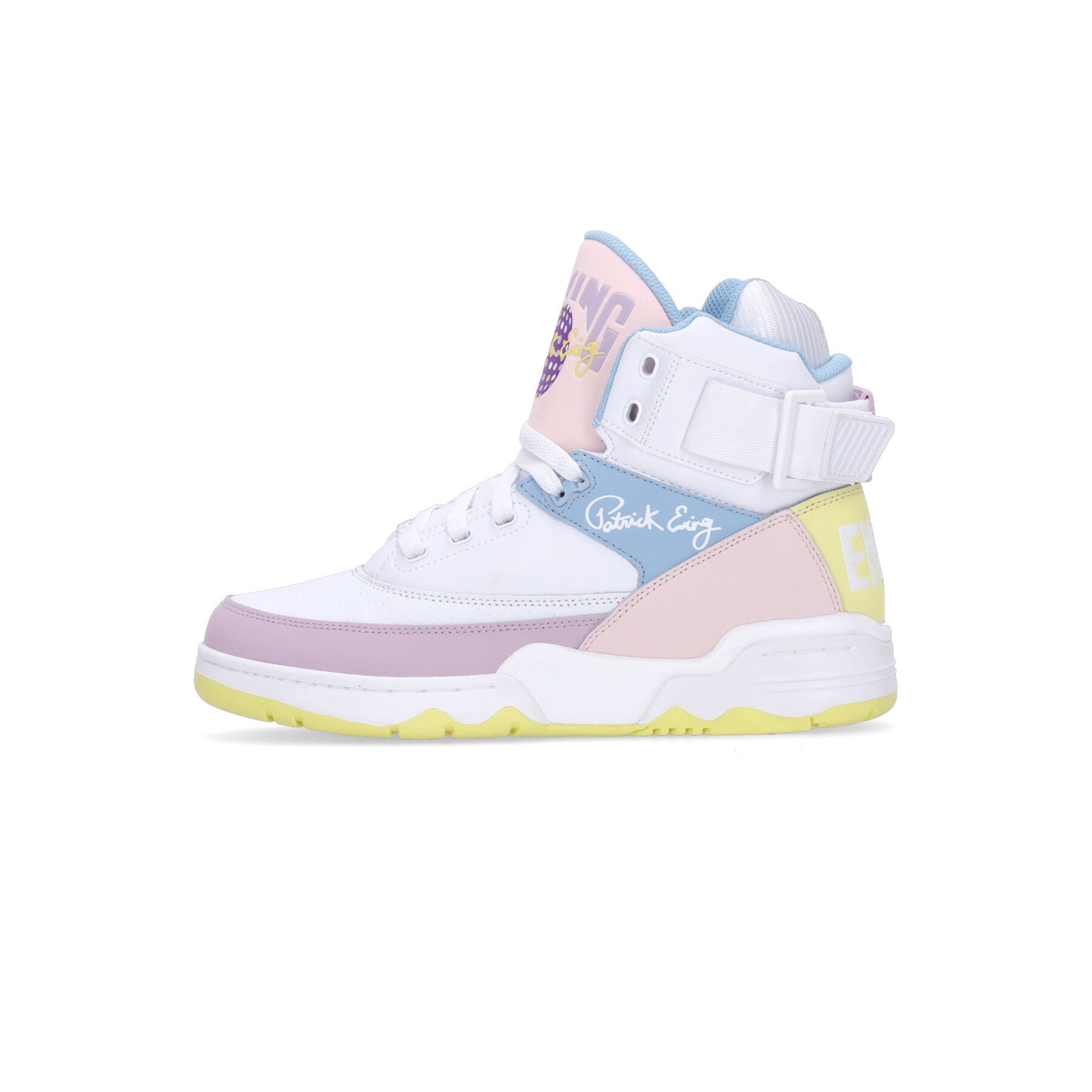 Ewing Athletics, Scarpa Basket Uomo Ewing 33 Hi Eastern, White/winsome Orchid/limelight