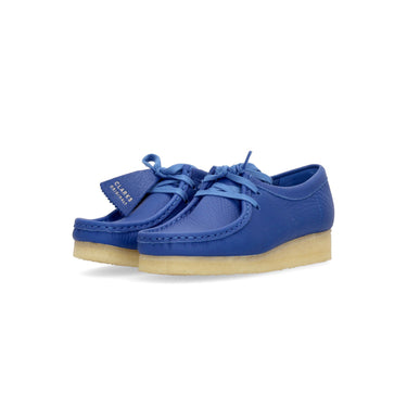 Clarks, Scarpa Lifestyle Donna W Wallabee, Bright Blue Leather