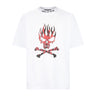 Vision Of Super, Maglietta Uomo Skull Print Tee, White/red