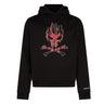Vision Of Super, Felpa Leggera Cappuccio Uomo Skull Print Hoodie, Black/red