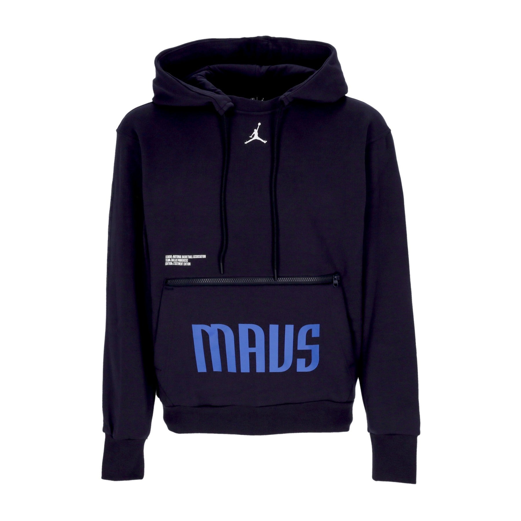 Jordan Nba, Felpa Cappuccio Uomo Nba Courtside Statement Edition Fleece Hoodie Dalmav, Pitch Blue